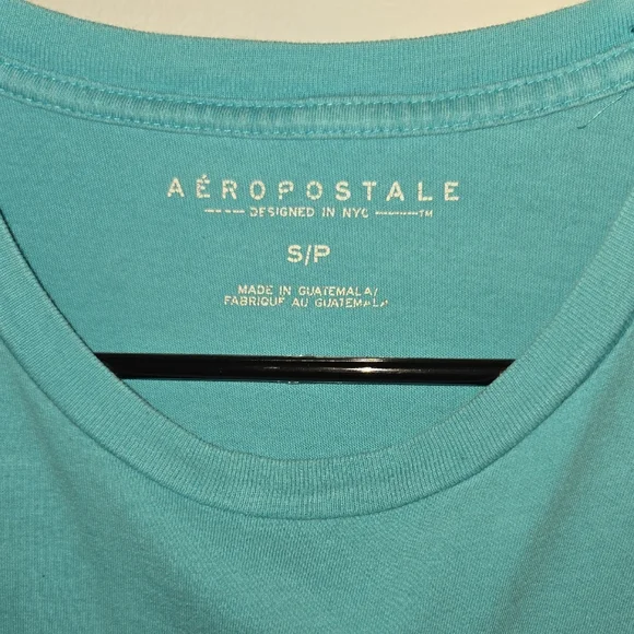 Aeropostale Blue Short Sleeve Tee Modern Casual - Picture 3 of 4